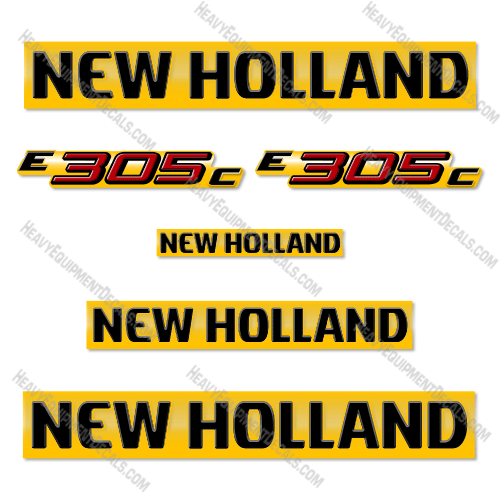 Fits New Holland E305C Decal Kit Excavator 305, 305c, e305, e305c