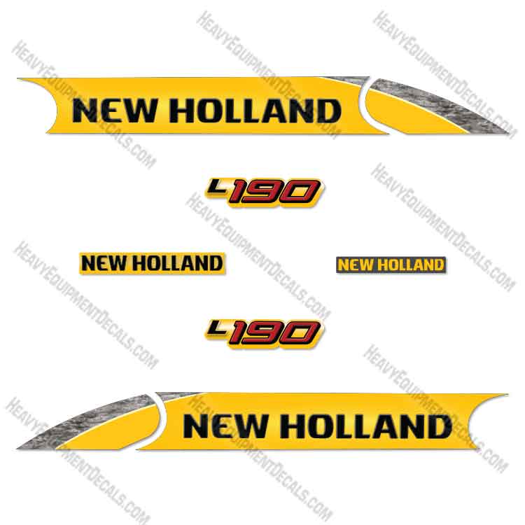 Fits New Holland L190 Decal Kit Skid Steer 190, decal kit, l 190, l190