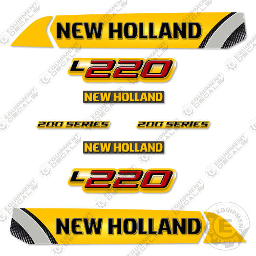 Fits New Holland L220 Decal Kit Skid Steer 220, decal kit, l220