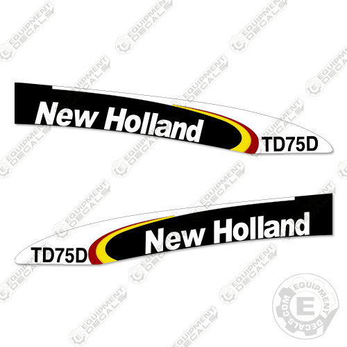Fits New Holland TD75D Decal Kit Tractor 75, 75d, decal kit, td75, td75d