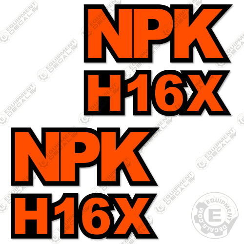 Fits NPK H16X Decal Kit Hammer 16x, h16, h16x, hammer, jack