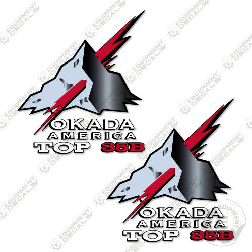 Fits Okada America Top 35B Decal Kit Hammer 35, 35b, decal kit, top 35