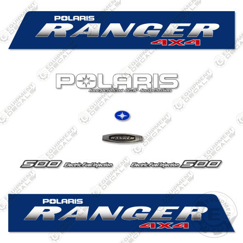 Fits Polaris Ranger 500 EFI Decal Kit Utility Vehicle (BLUE) 2007 500, 500efi, decal kit, efi