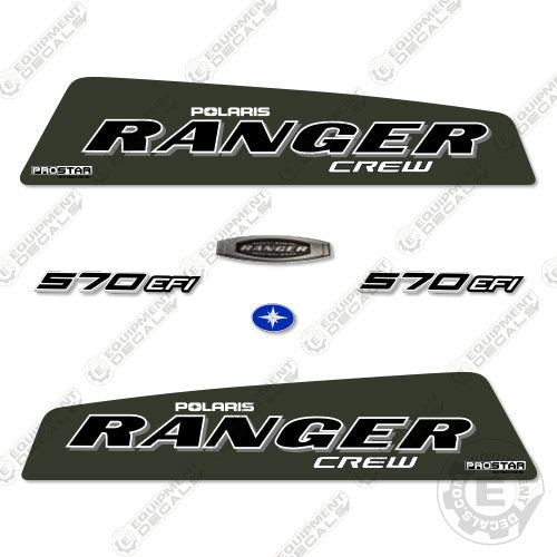 Fits Polaris Ranger 570 EFI Crew Decal Kit Utility Vehicle (2016) 570, 570efi, decal kit, efi