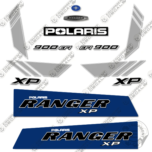 Fits Polaris Ranger 900 EFI XP Decal Kit UTV - 2013 - Blue 900, 900 xp, 900efi, 900xp, decal kit, efi