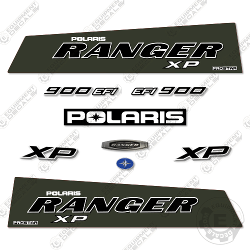 Fits Polaris Ranger 900 EFI XP Decal Kit UTV - 2013 - Sage Green 900, 900 xp, 900efi, 900xp, decal kit, efi, excavator