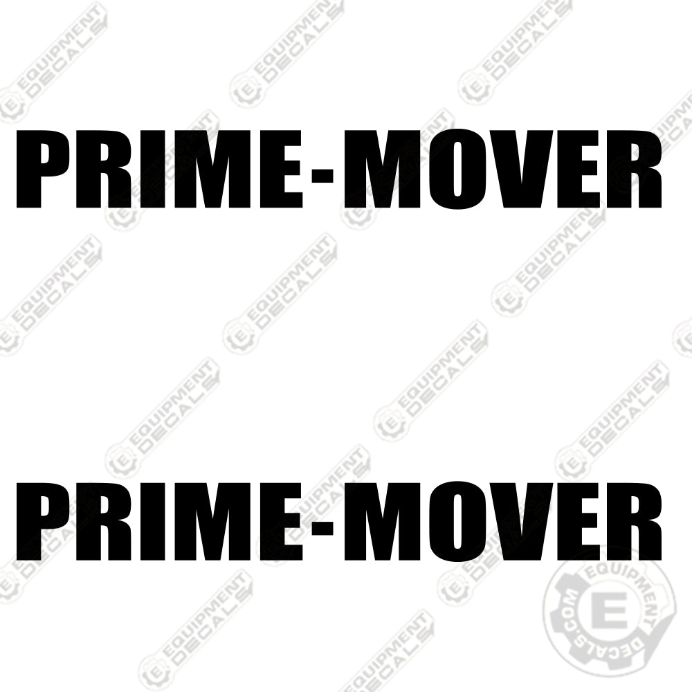 Fits Prime Mover Forklift Decal Kit decal kit