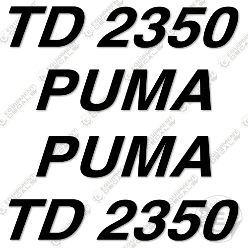Fits Puma 2350 Belly Dump Trailer Decal Kit decal kit