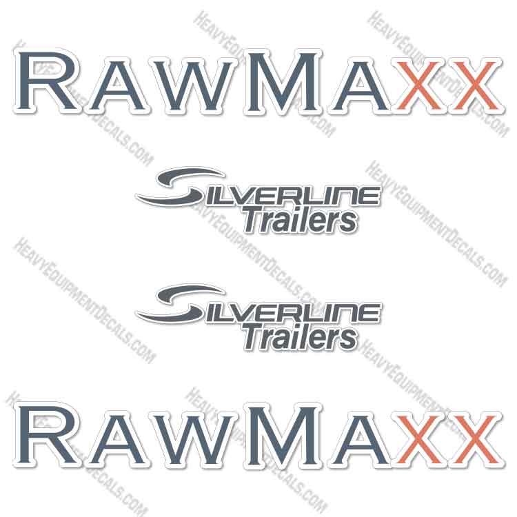 Fits RawMaxx Silverline Gooseneck Trailer Decal Kit 37" Wide decal kit