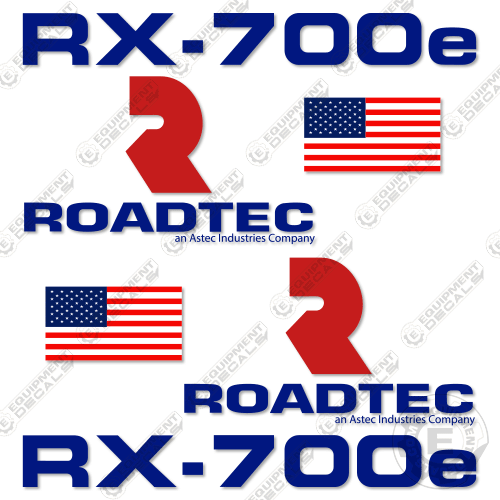 Fits Roadtec RX-700E Decal Kit Cold Planer 700, 700e, decal kit, road, roadteck, roadtrec, rx, rx700, rx700e, tec