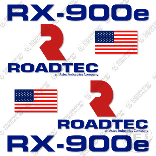 Fits Roadtec RX-900E Decal Kit Cold Planer 900, 900e, decal kit, road, roadteck, roadtrec, rx, rx900, rx900e, tec