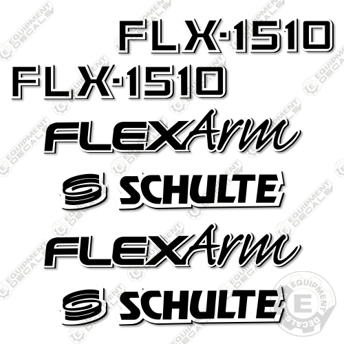 Fits Schulte FLX-1510 Decal Kit Mower 1510, decal kit, flx-1510, flx1510