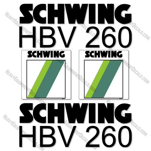 Fits Schwing HBV260 Decal Kit Trailer Pump 260, hbv260, hbv