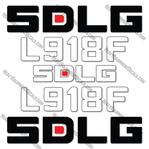 Fits SDLG L918F Wheel Loader Decal Kit 918, 918f, l918