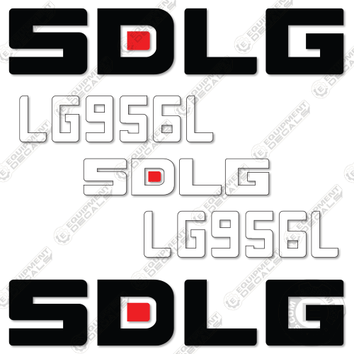Fits SDLG LG956L Wheel Loader Decal Kit 956, 956l, decal kit, lg, lg956, lg956l, loader, sd, sdlg