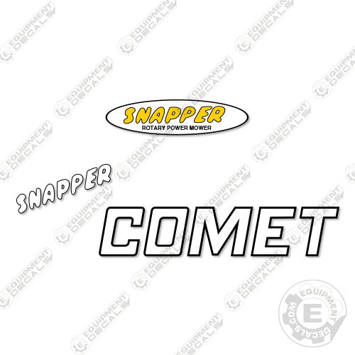 Fits Snapper Comet Decal Kit Riding Mower decal kit
