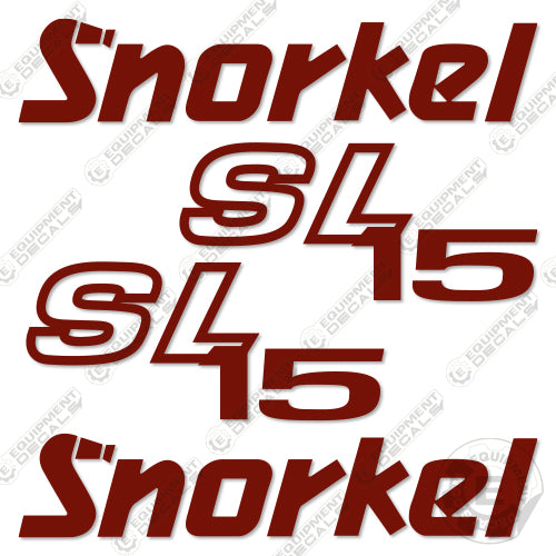Fits Snorkel SL15 Decal Kit Boom Lift 15, sl 15, sl15, snorkel