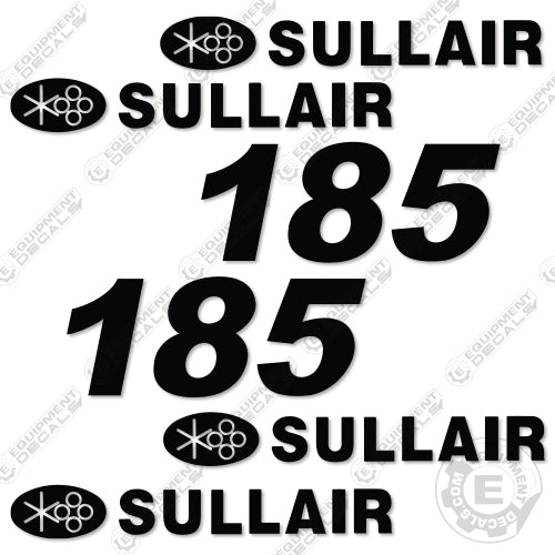 Fits Sullair 185 Decal Kit Air Compressor 185, decal kit, sollair