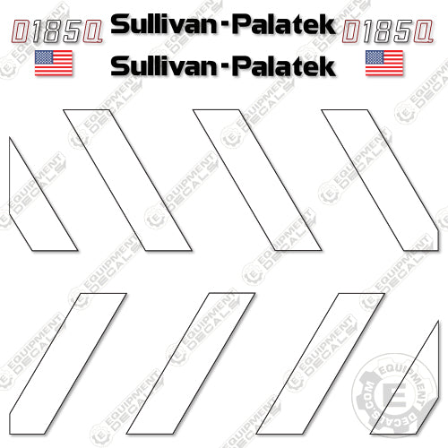 Fits Sullivan Palatek D185Q Decal Kit Compressor 0185, 185, 185q, d185, d185q, decal kit