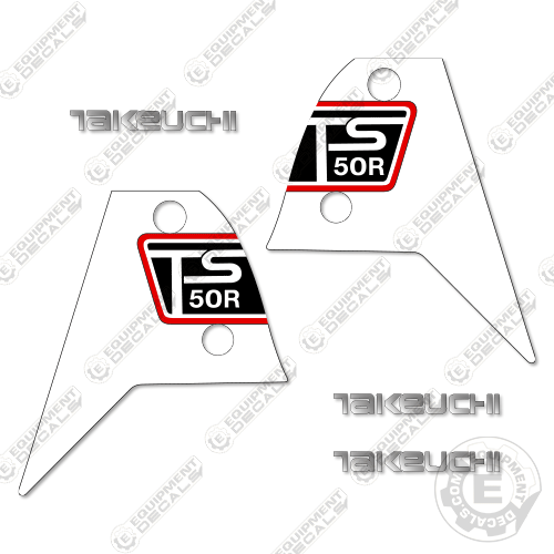 Fits Takeuchi TS50R Decal Kit Skid Steer Loader 50, 50r, decal kit, ts50, ts50r