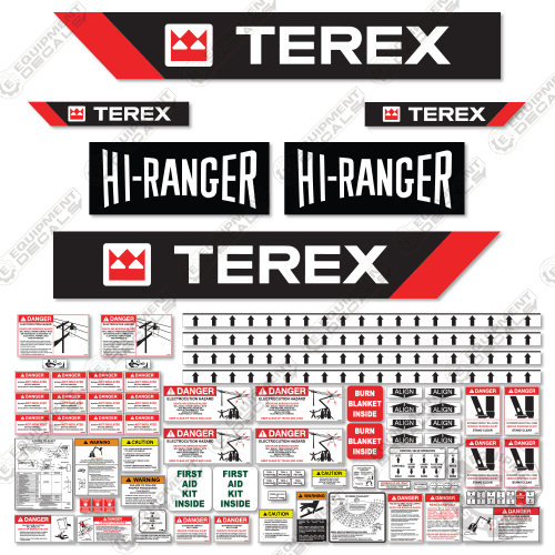 thumbnail image 2 of Terex Hi Ranger 5TC-55 Decal Kit | 7-Year Outdoor Vinyl | Aftermarket Graphics 2 of 5