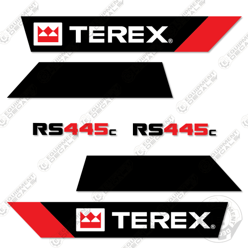 Fits Terex RS445C Decal Kit Soil Stabilizer 445, 445c, decal kit, rs445, rs445c