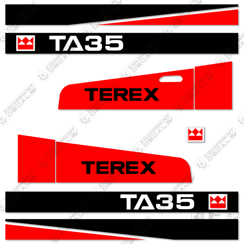 Fits Terex TA35-6 Decal Kit Articulated Dump Truck 35, decal kit, ta, ta35, ta35-6