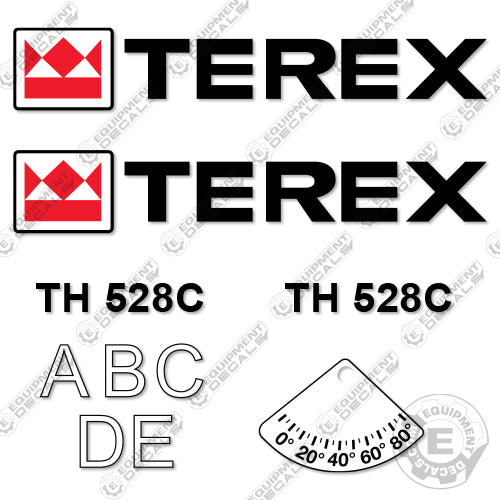 Fits Terex TH528C Decal Kit Telehandler 528, 528c, decal kit, th, th528, th528c