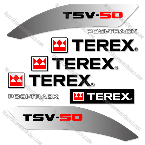 Fits Terex TSV-50 Decal Kit Skid Steer decal kit, tsv, tsv50, 50