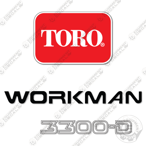 Fits Toro Workman 3300D Decal Kit Utility Vehicle 3300, 3300d, decal kit