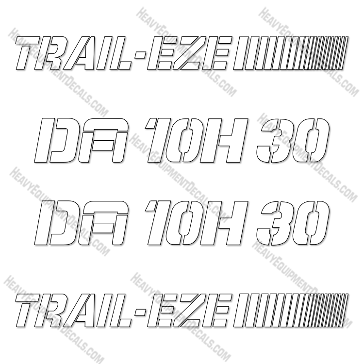 Fits Trail-Eze DA10H30 Decal kit Trailer  decal kit,DA10H30