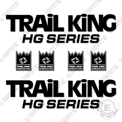Fits Trail King HG Series Decal Kit Trailer decal kit