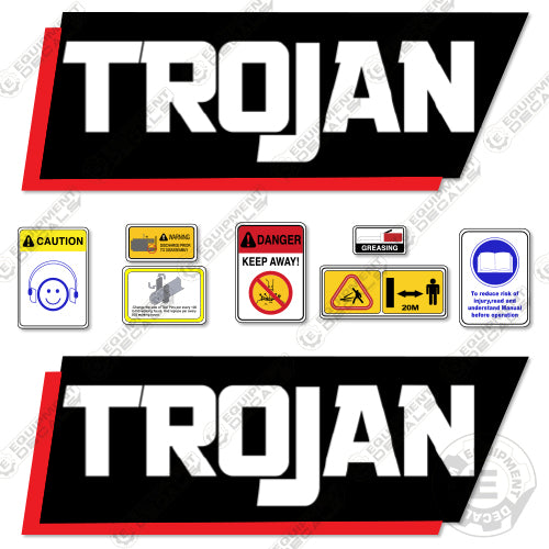 Fits Trojan TH35 Decal Kit Hammer 35, decal kit, th, th-35, th35