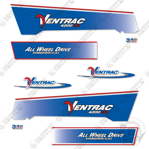 Fits Ventrac 4200 Decal Kit Tractor decal kit