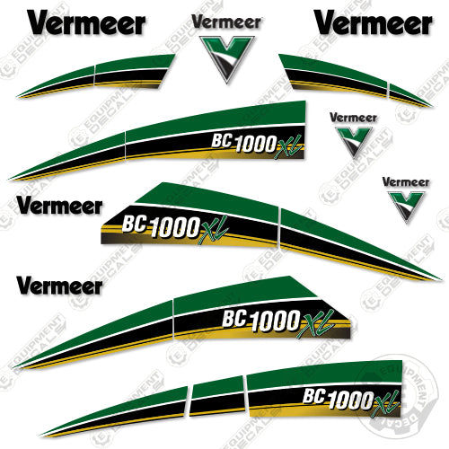 Fits Vermeer BC 1000 XL Tier 4 Brush Chipper Decal Kit 1000, 1000xl, bc1000xl, bx1000, decal kit