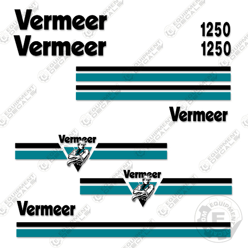 Vermeer BC1250 Brush Chipper Decals INCR10Aug2021