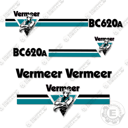 Fits Vermeer BC620A Wood Chipper Decal Kit 620, 620a, bc620, bc620a, decal kit