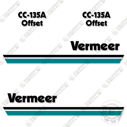 Fits Vermeer CC-135A Decal Kit Rock Saw 135a, cc, cc135, cc135a, decal kit