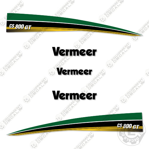 Fits Vermeer CS800GT Decal Kit Compact Industrial Vacuum 800, 800gt, cs800, cs800gt, decal kit, pmd