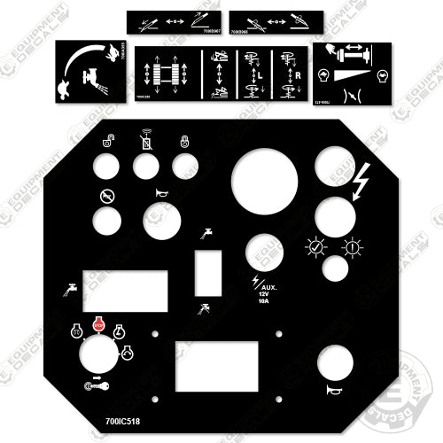 Fits Vermeer D7x11 Decal Kit (Control Stickers Only) Horizontal Directional Drill d7, d7x11, decal kit