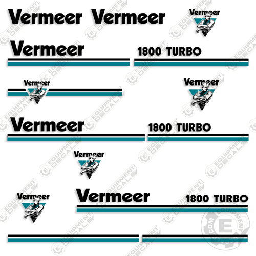 Vermeer 1800 Turbo Chipper Decals INCR10Aug2021