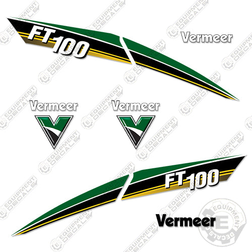Fits Vermeer FT100 Skid Steer Decal Kit 100, decal kit, forestry, loader, track loader