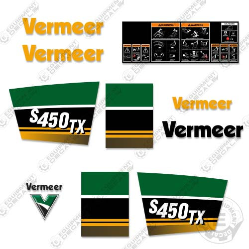 Fits Vermeer S450TX Decal Kit Mini Skid Steer 450, 450tx, decal kit, mini skid steer, s450, s450tx, skid steer, vermeer