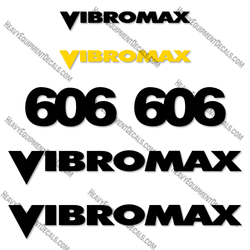 Fits Vibromax W606D Decal Kit Roller decal kit, vm, 606pd, w606, w606pd