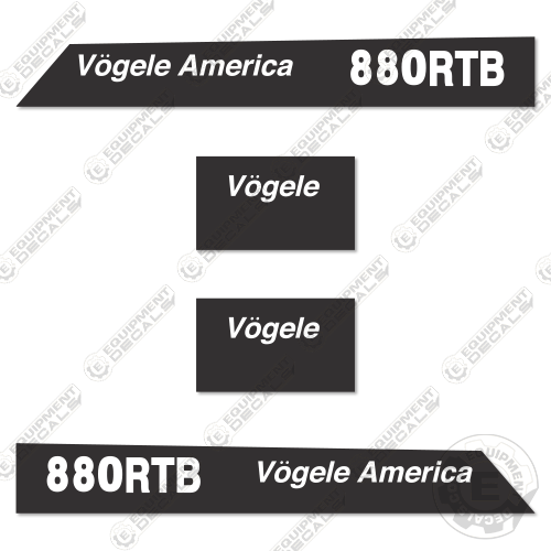 Fits Vogele Vision 880RTB Decal Kit Asphalt Paver 880, decal kit