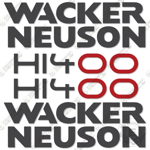 Fits Wacker Neuson HL400 Decal Kit Air Heater 400, decal kit, hl400
