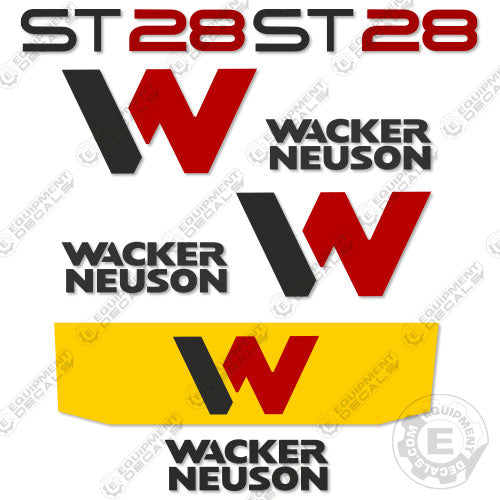 Fits Wacker Neuson ST28 Decal Kit Skid Steer 2020+ 28, decal kit, st, st-28, st28