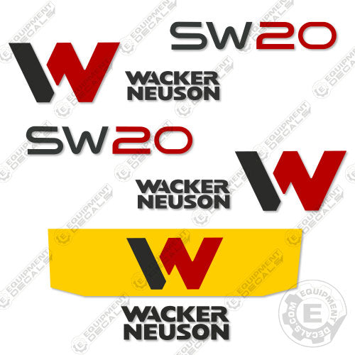 Fits Wacker Neuson SW20 Decal Kit Skid Steer 20, decal kit, sw, sw-20, sw20
