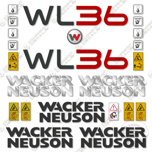 Fits Wacker Neuson WL36 Decal Kit Wheel Loader 36, decal kit, wl36