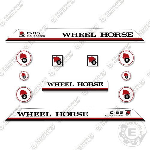 Fits Wheel Horse C-85 Decal Kit Riding Mower 85, c-85, c85, decal kit